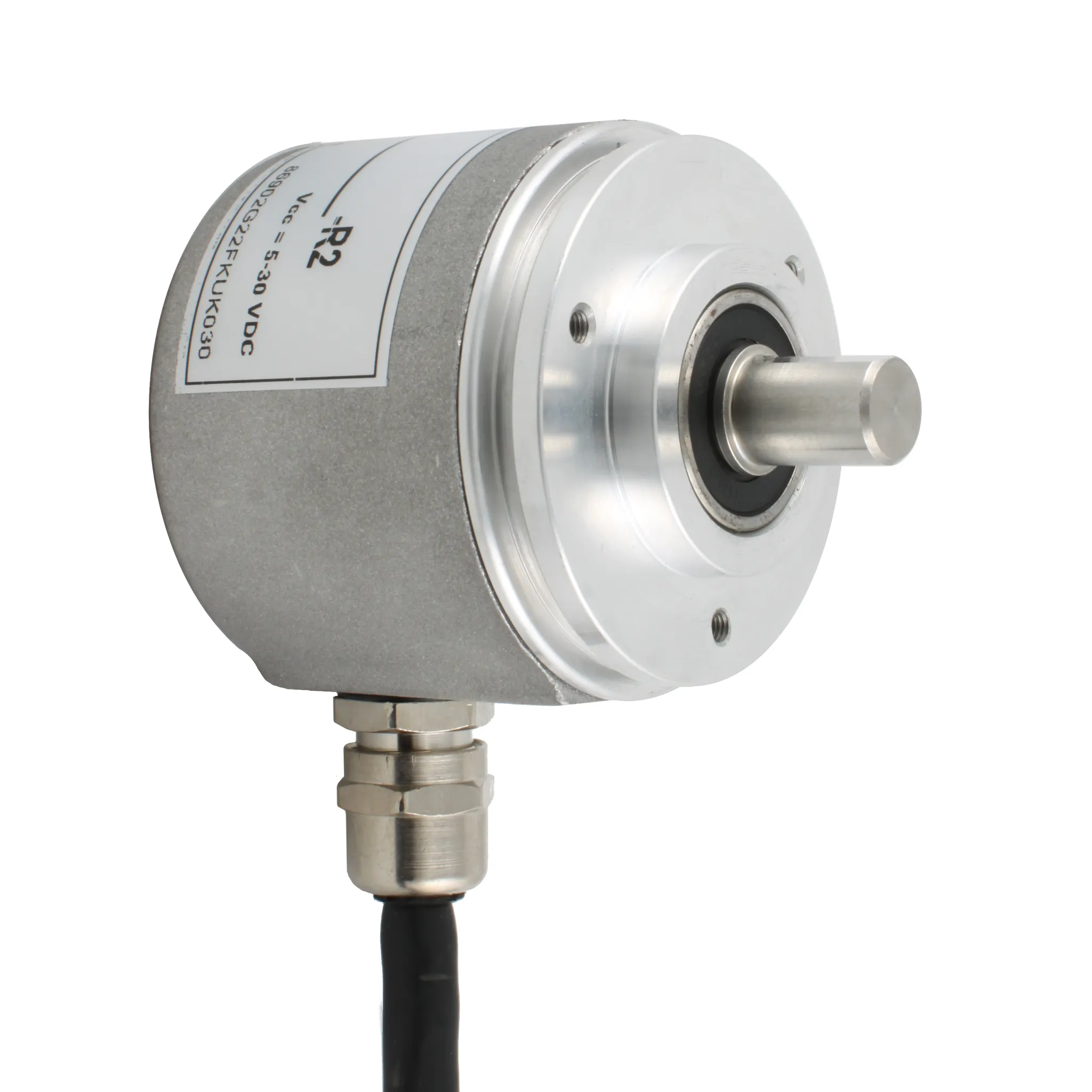 Инкрементальный программируемый энкодер D=50мм, выступающий вал 6мм, 3000 имп/об, 5…30VDC, выход TTL/HTL с инверсией