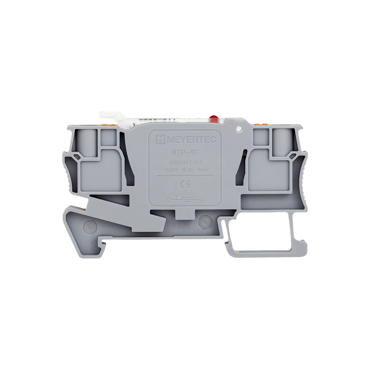 Клемма push-in с держателем предохранителя, 4 мм², индикация 220В