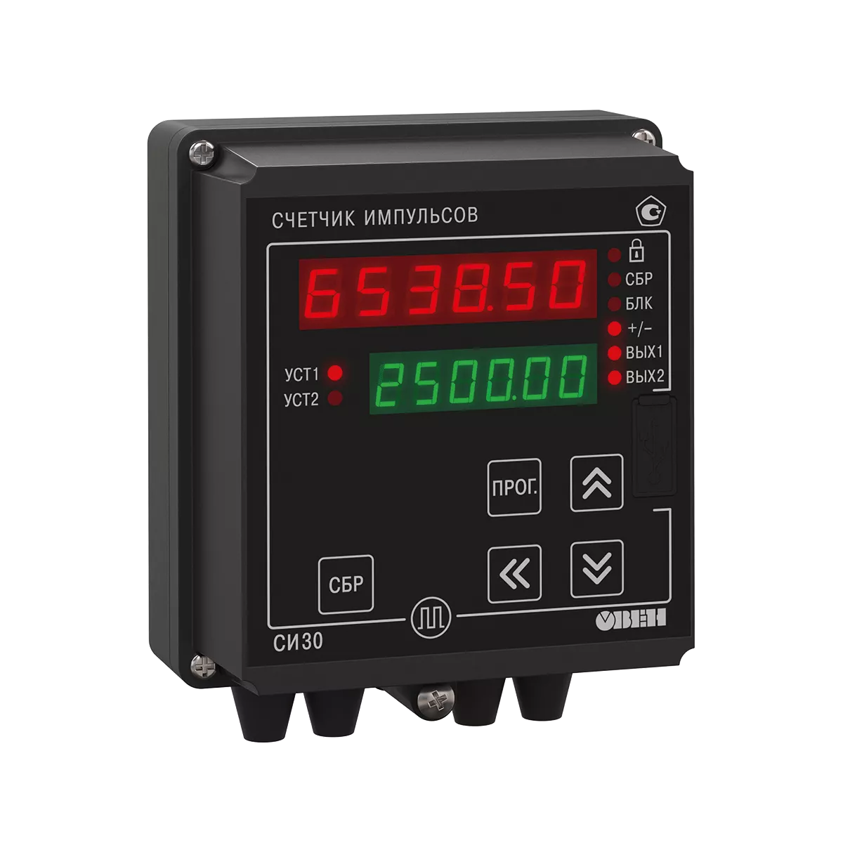 СИ30 счетчик импульсов с поддержкой энкодеров и RS-485