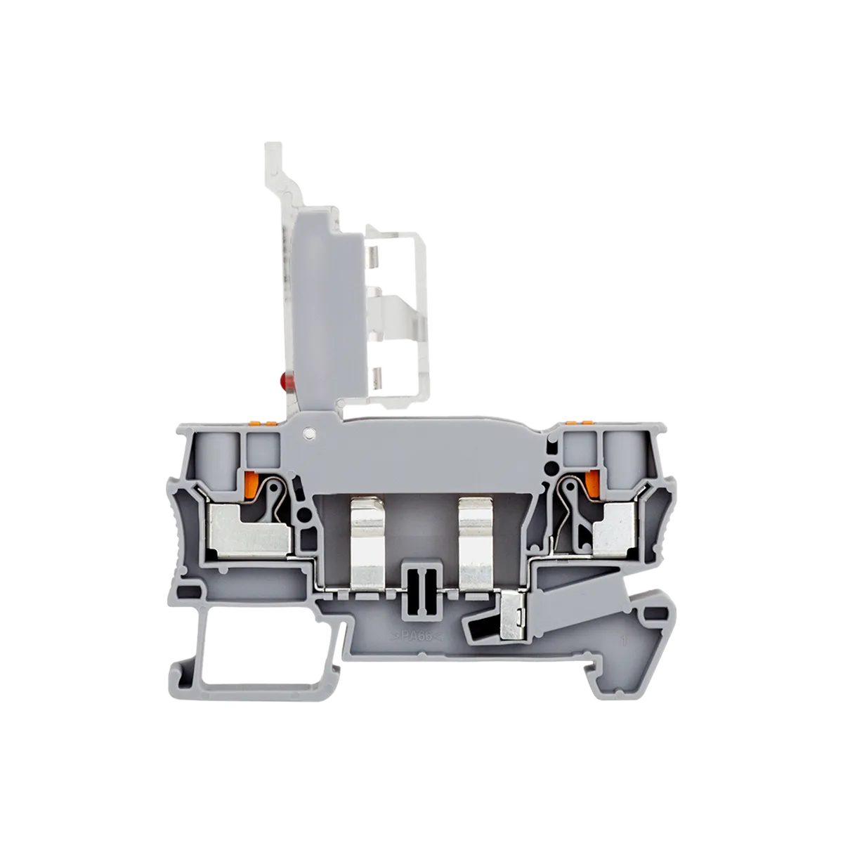 Клемма push-in с держателем предохранителя, 4 мм², индикация 220В
