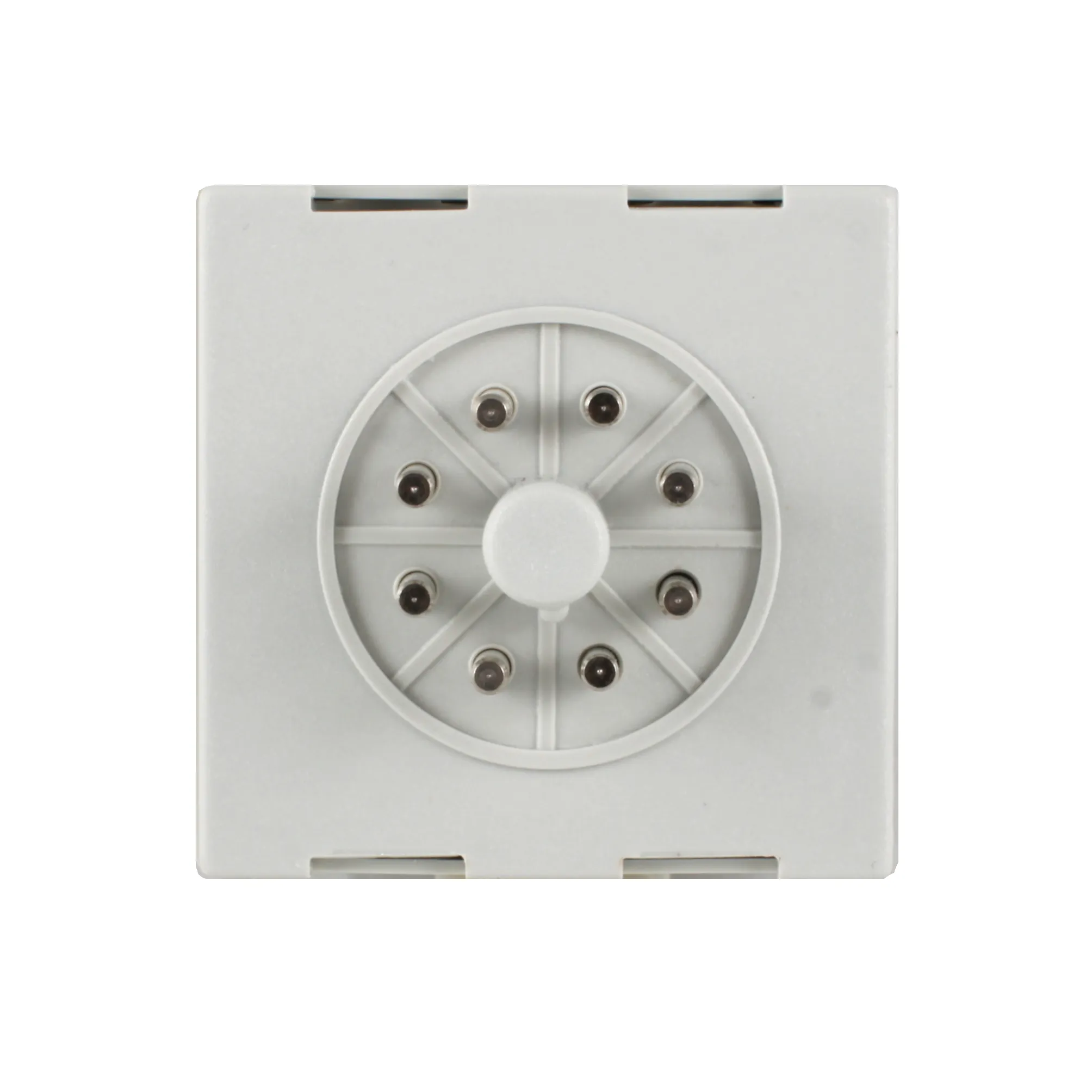 Температурный контроллер с аналоговым управлением, 48х48х82 мм,вход Pt100, 0...200C, выход реле, ON/OFF, 230VAC, электросоединение под розетку 8pin