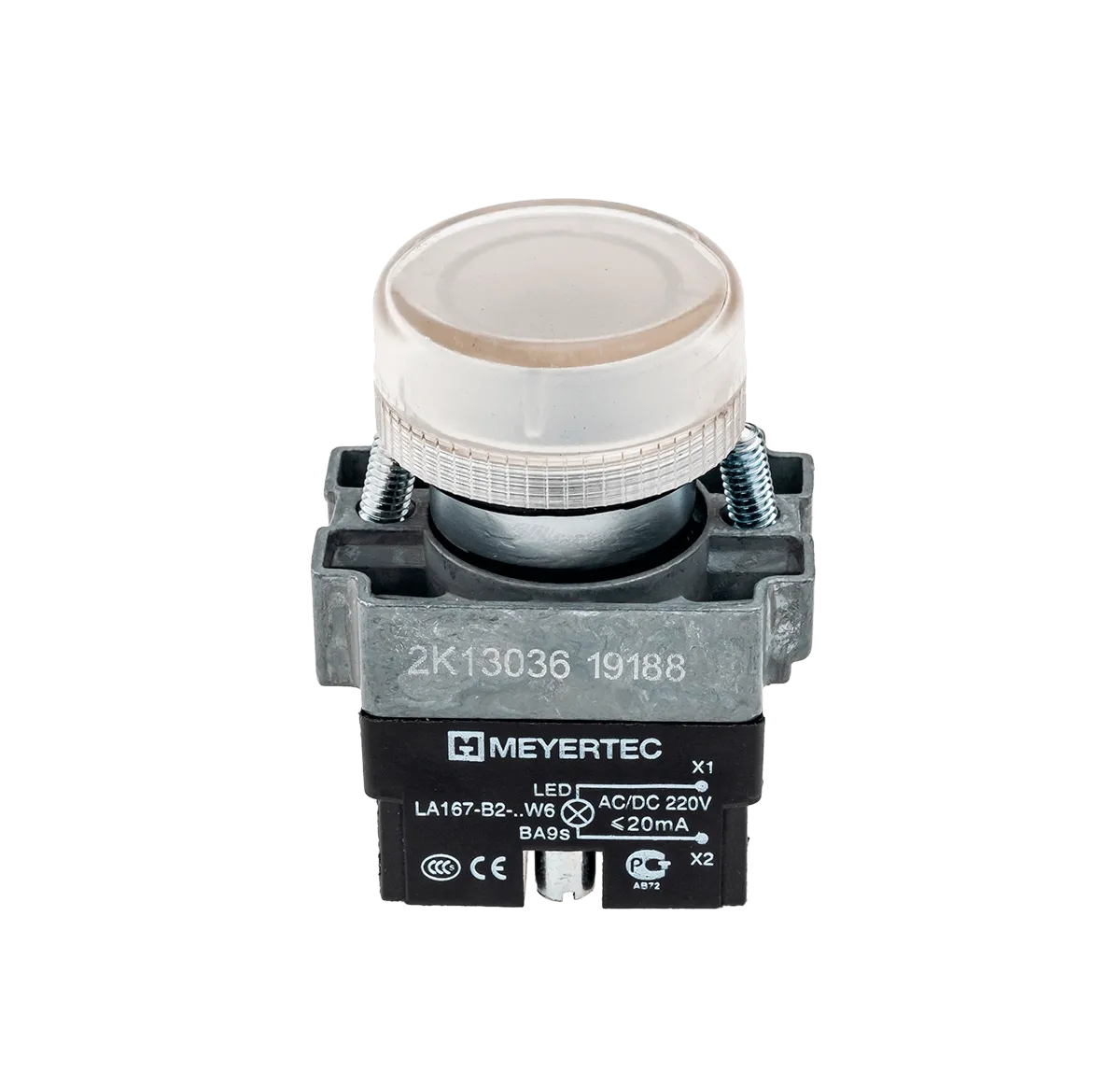 Сигнальная лампа белый, 220V AC/DC