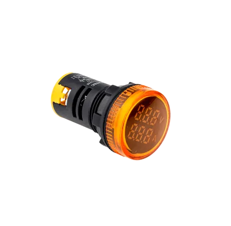 Индикатор тока и напряжения, желтый