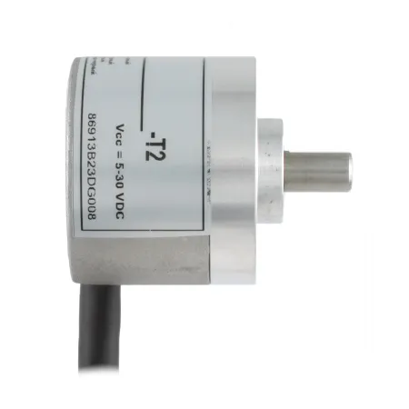 Инкрементальный программируемый энкодер D=40мм, выступающий вал 8мм, 3000 имп/об, 5…30VDC, выход TTL/HTL с инверсией