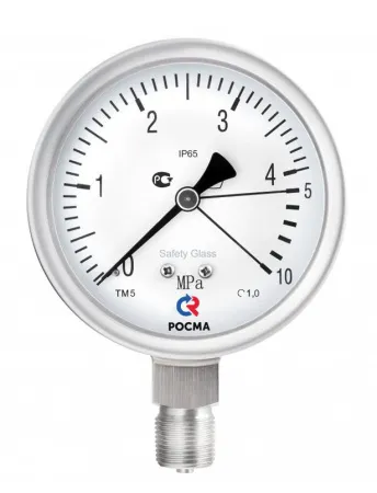 Манометры ТМ-521 Пх2,5 и ТМ-621 Пх2,5 кор­ро­зи­он­но­стой­кие виб­ро­ус­той­чи­вые, с за­щи­той от пе­ре­груз­ки